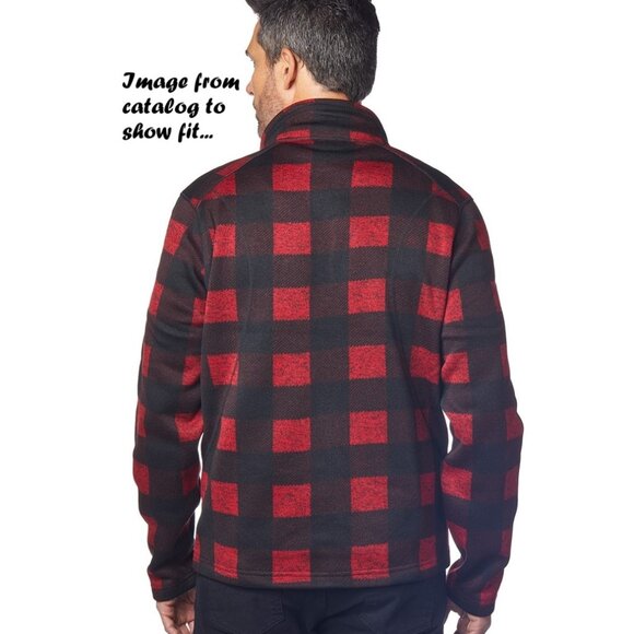 Men's Woodland Full-Zip Sweater-Knit Fleece by Landway (NWT) - Picture 3 of 11